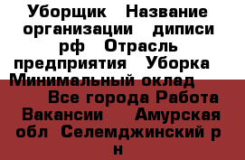 Уборщик › Название организации ­ диписи.рф › Отрасль предприятия ­ Уборка › Минимальный оклад ­ 12 000 - Все города Работа » Вакансии   . Амурская обл.,Селемджинский р-н